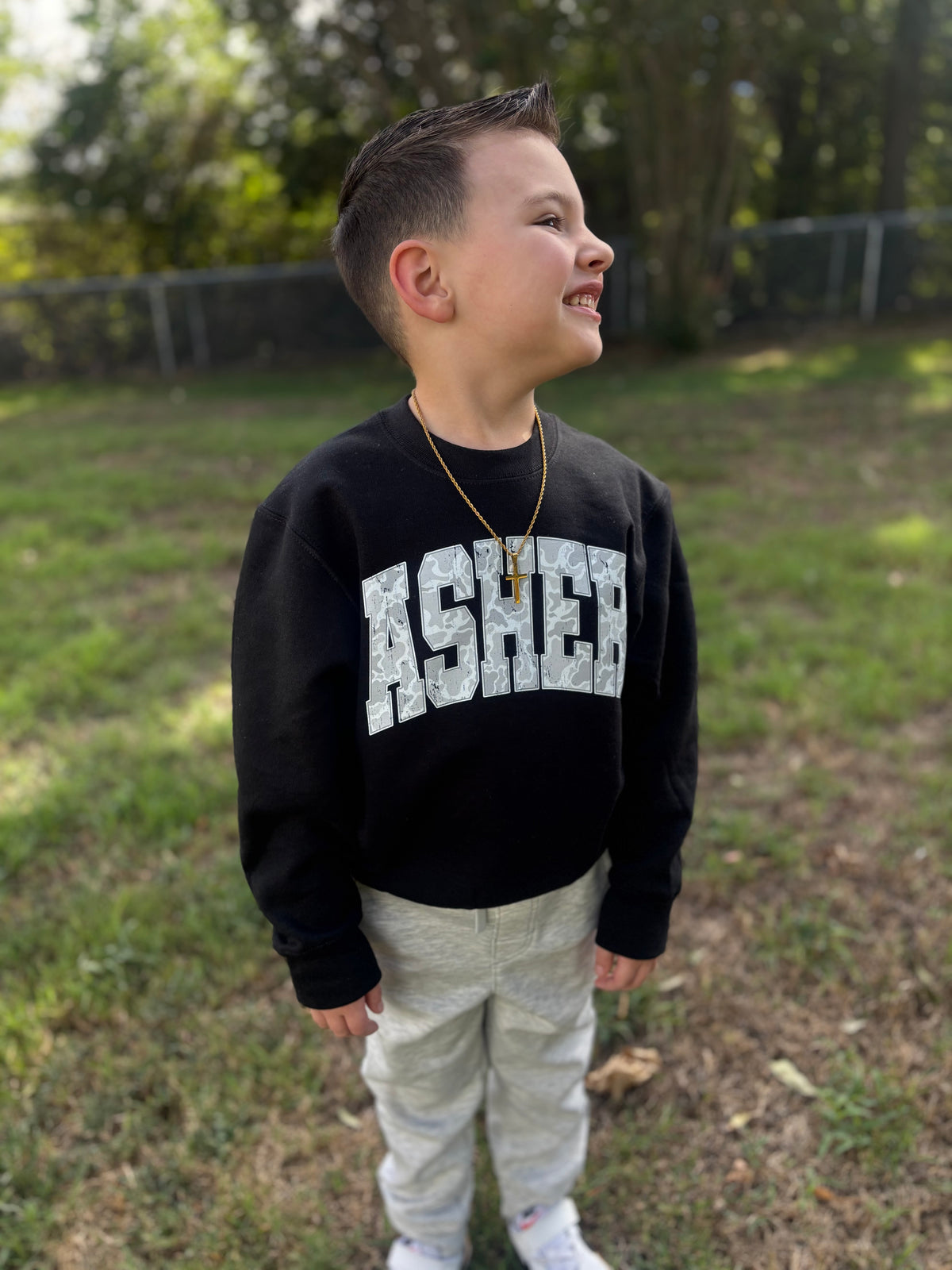 Custom White Camo sweatshirt 🩶🤍