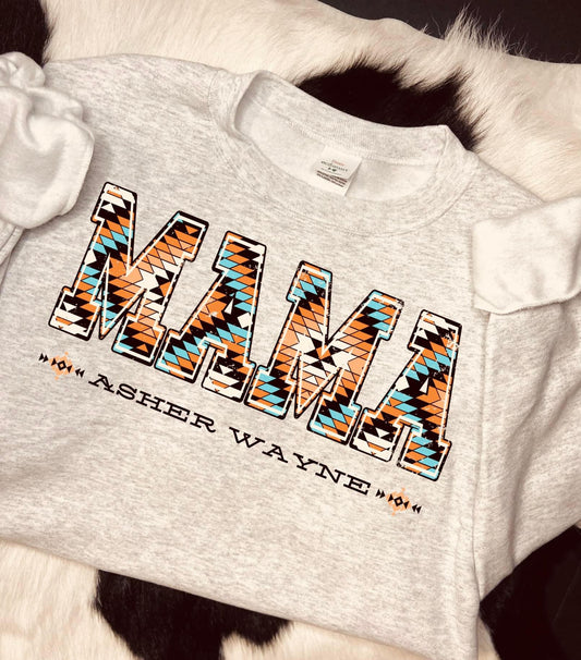 Custom Mama Tee π§‘π΅leave name in notes box at checkout