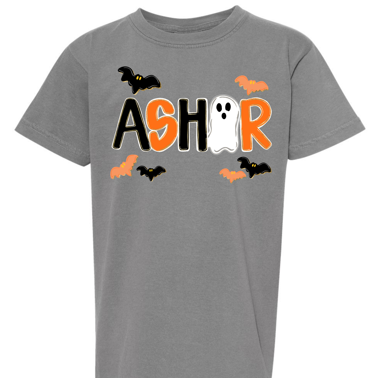 Boy Halloween custom Name Tee