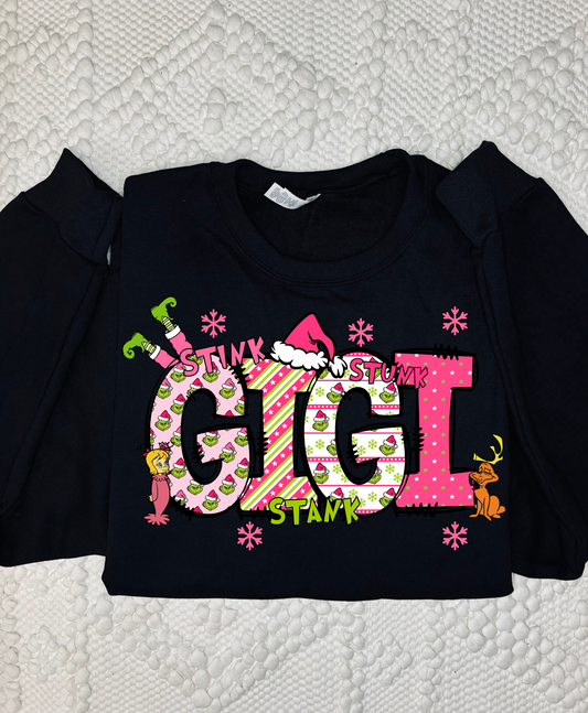 Adult Custom Grinch Front & back design