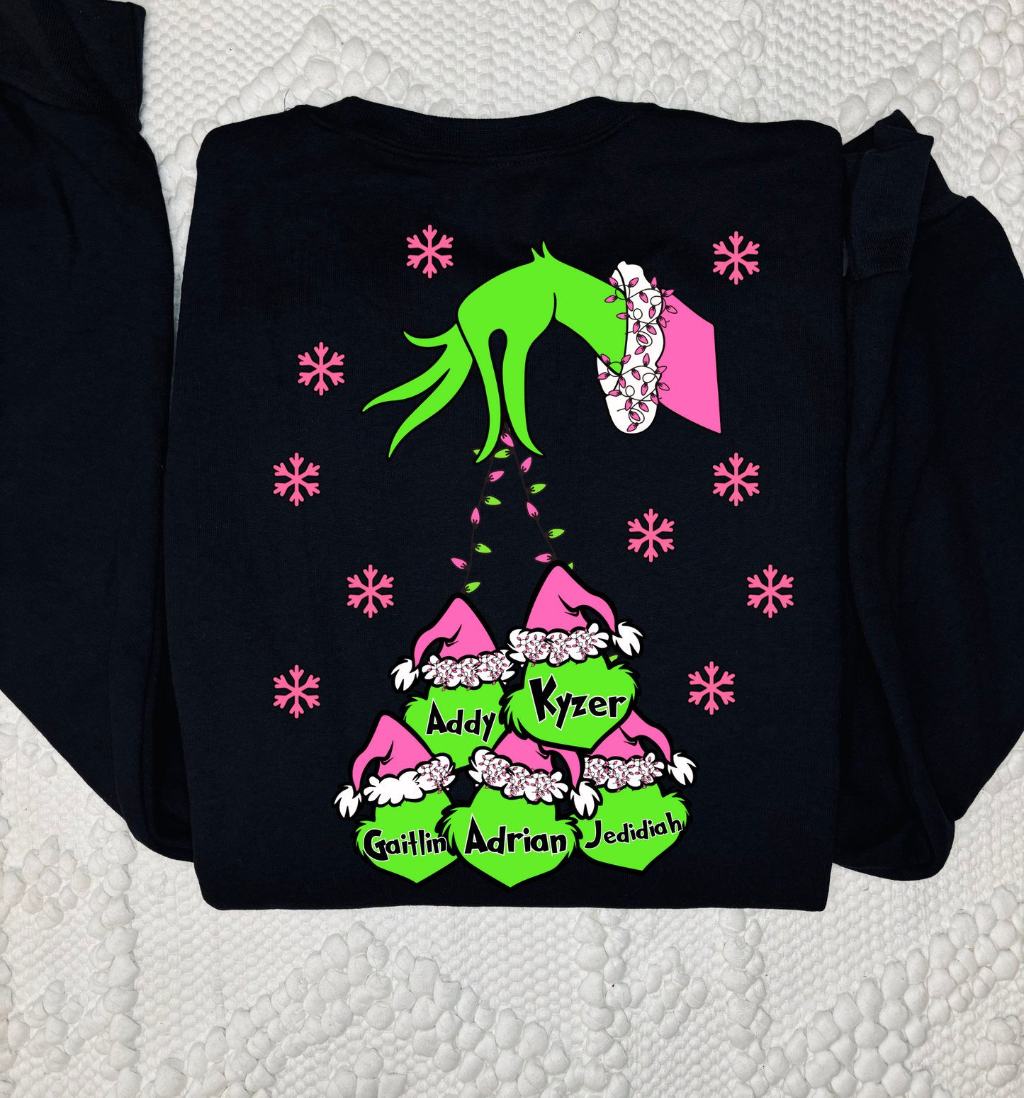 Adult Custom Grinch Front & back design