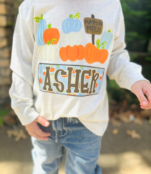 Custom Pumpkin Patch Tee 🎃🧡