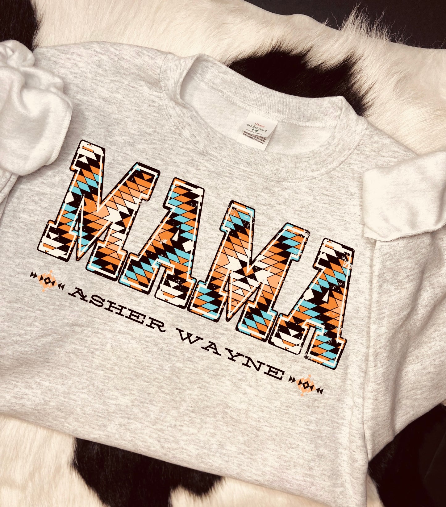 Custom Mama Aztec tee 🌵