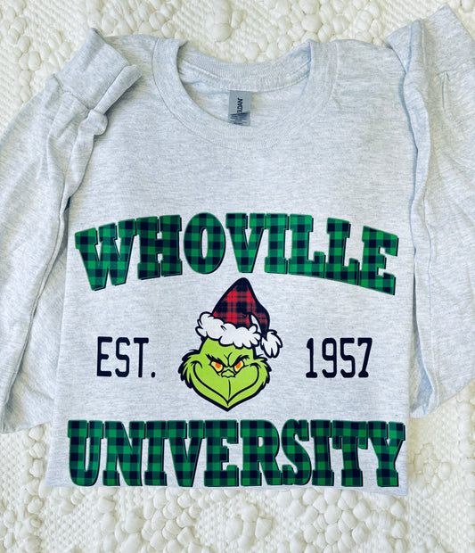 Large Whoville University long sleeve