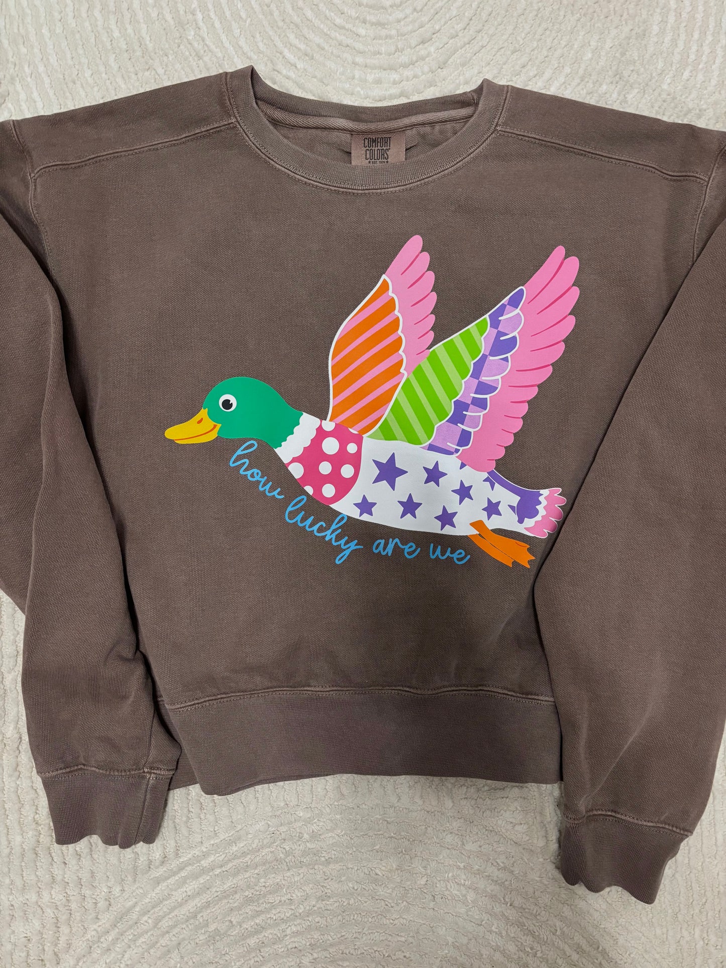 How lucky are we • Sweatshirt 🩷🦆