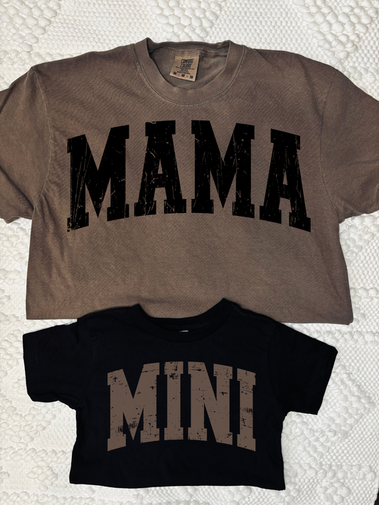 Mama & Mini matching Tee 🤎