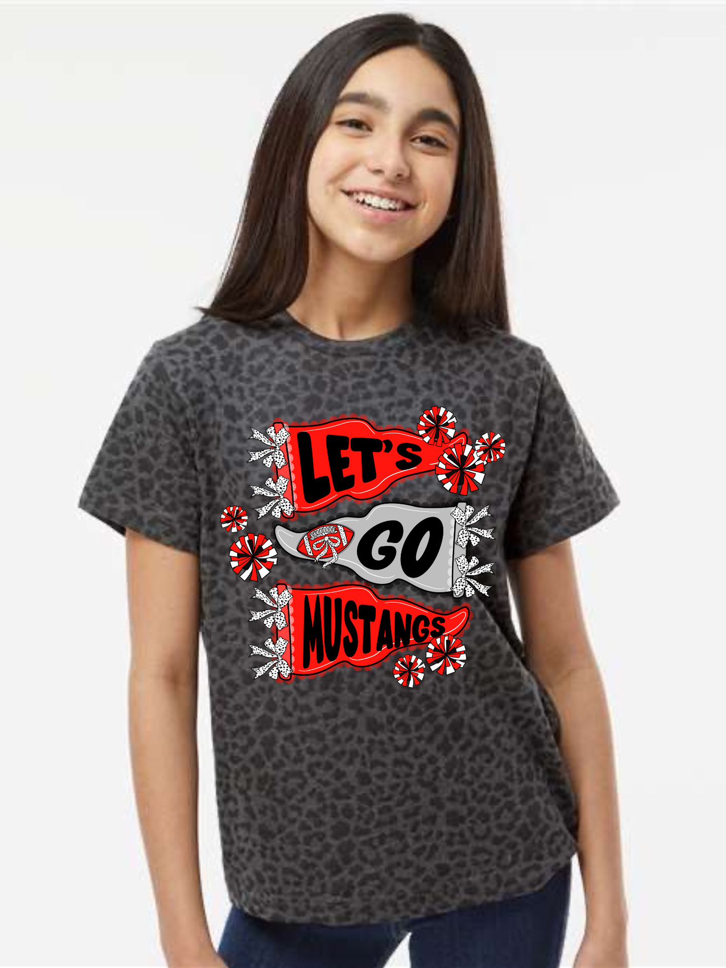 Let's Go Mascot Leopard Tee